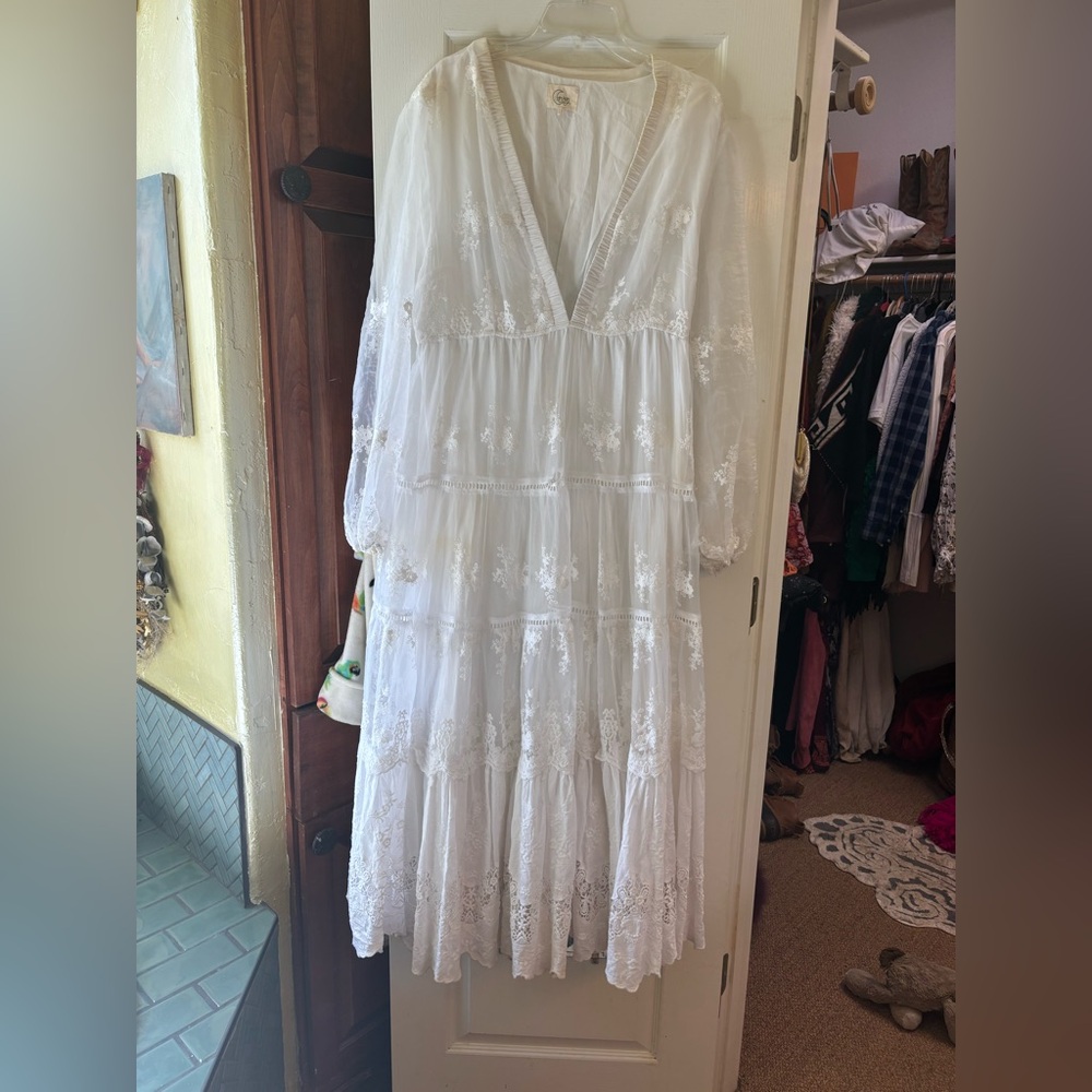 COVEN & CO white dress